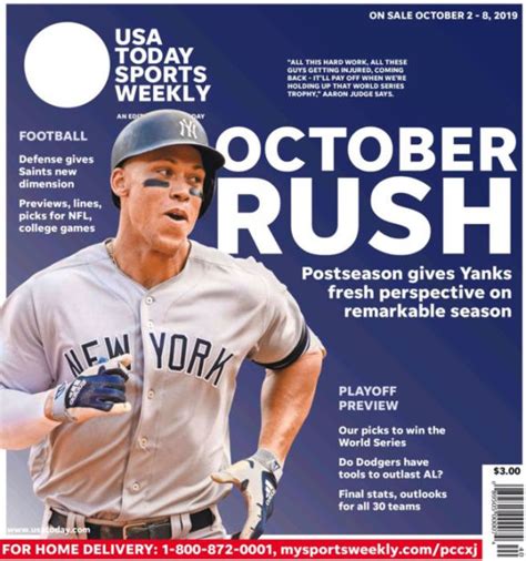 Usa Today Sports Weekly One Year Subscription 2000003292813 Print