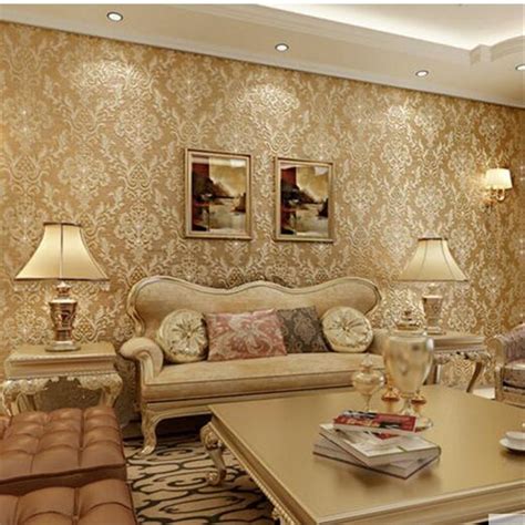 Beibehang Imported Non Woven Wallpaper Luxury Diamond Studded European