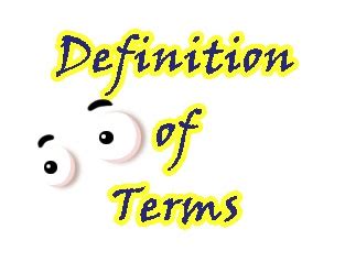 Sample Thesis Definition of Terms - Thesis Notes