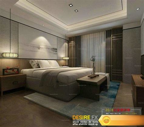 Desire Fx 3d Models Modern Bedroom Interior Scene 84
