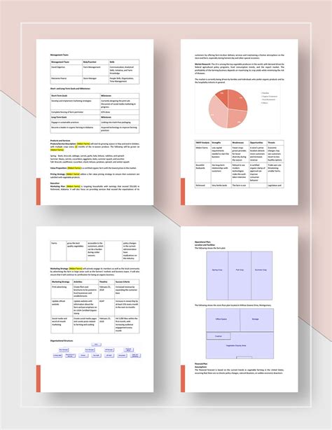 Vegetable Farming Business Plan Template In Word Pages Google Docs Download Template Net
