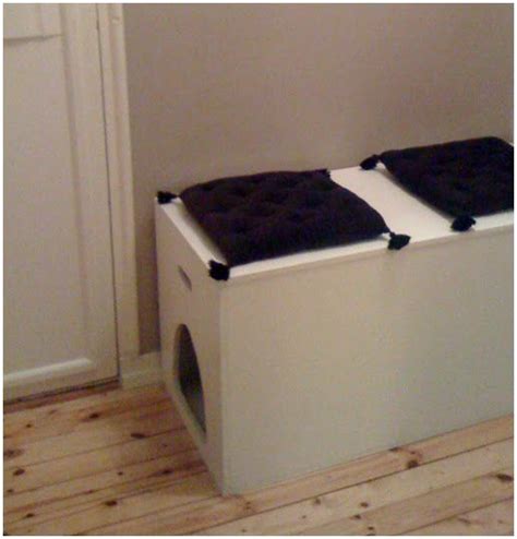 75 × 51 × 53 cm eigengewicht: Eine tolle Idee, das Katzenklo diskret ins Vorzimmer zu ...