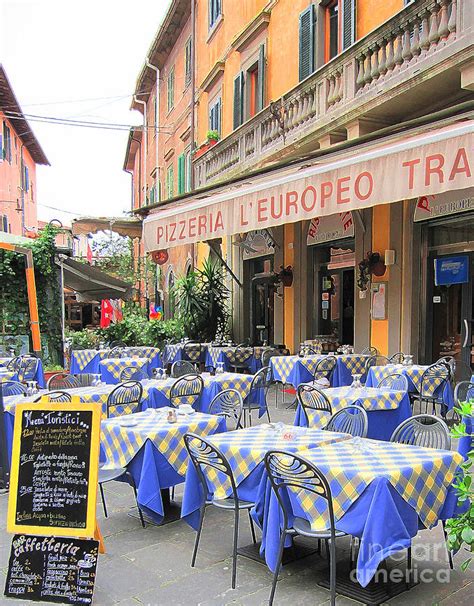 Sidewalk Cafe In Italy Photograph By Jack Schultz