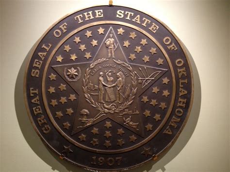 The Seal Of The Great State Of Oklahoma Greatful Oklahoma Oklahoma