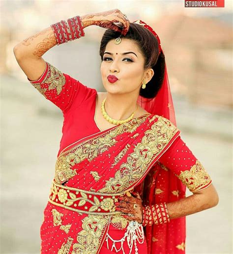 nepali wedding tradition nepal marriage bride makeup simple saree dress indian wedding