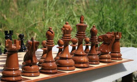 Teak Chess Set With An 8 King Chess Chess Set Giant Chess
