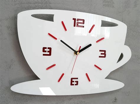 Clock To Kitchen Kitchen Clock Wall Clock Coffe Time Etsy Uk