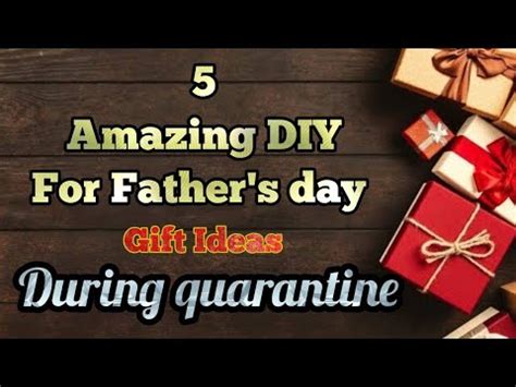Like birthday cards, birthday gifts during quarantine can create some celebratory magic with small, simple check out these ideas for birthday gifts during quarantine. 5 Amazing diy Father's day gift ideas during quarantine ...