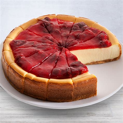 ny strawberry topped cheesecake 9 inch by