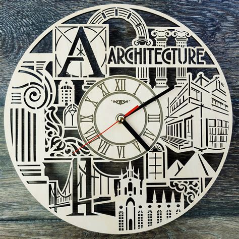Architecture Wood Wall Clock T For Architector Men Woman Etsy