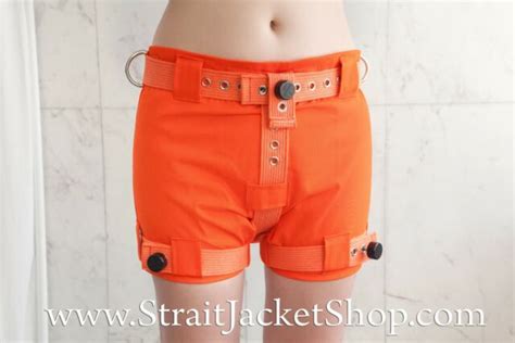Orange Lockable Diaper Cover Pants Antidiaper Removal Cover With