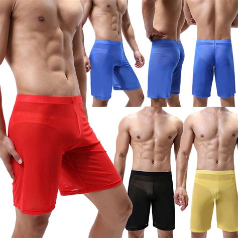 3pcs Men S Mesh Sheer Shorts Sport Fitness Running Workout Trousers Trunks Pants Ebay