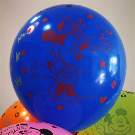 30pcs 12 Inch Bright Colors Mickey Mouse Latex Balloons Inflatable Air