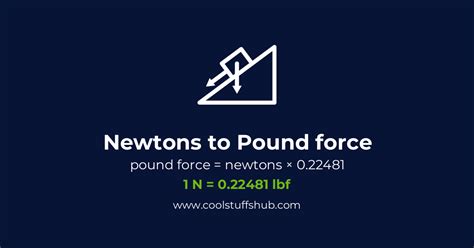Convert Newtons To Pound Force N To Lbf Conversion