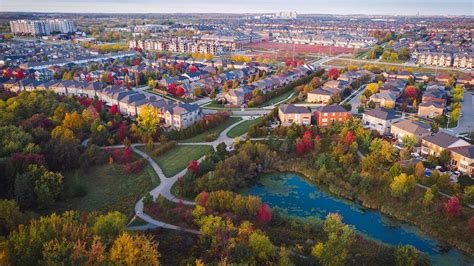 Oakville Ontario Homes Aerial View 4k Fall 2020 Youtube