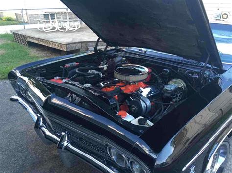 1966 Chevrolet Impala Convertible Black Rwd Manual Chrome For Sale