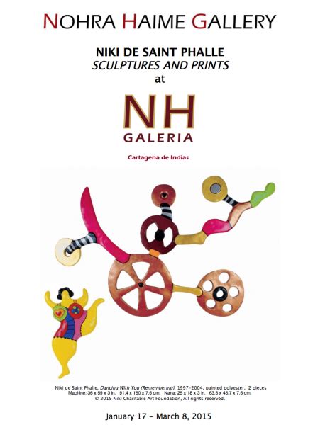Nohra Haime Presents Niki De Saint Phalle In Colombia Niki Charitable