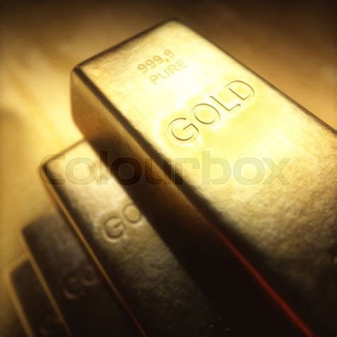 1000 Gram Gold Bar Stock Image Colourbox