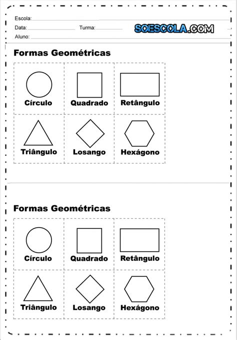 Atividades Formas Geométricas Para Imprimir Baixe Em Pdf