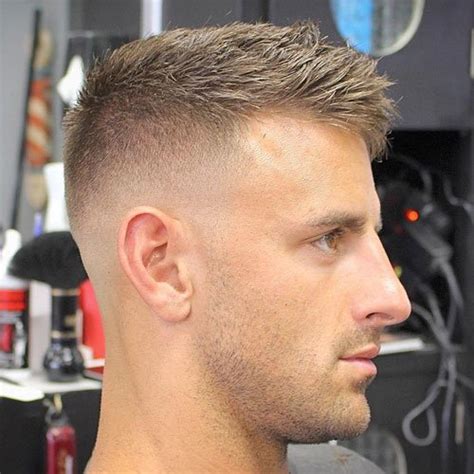 Learn the difference and how to get one for your face shape. Men's Crew Cut Hairstyle