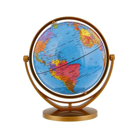 Globe For Table Decor Tcp Global 6 Inch 142cm Blue Ocean Rotating