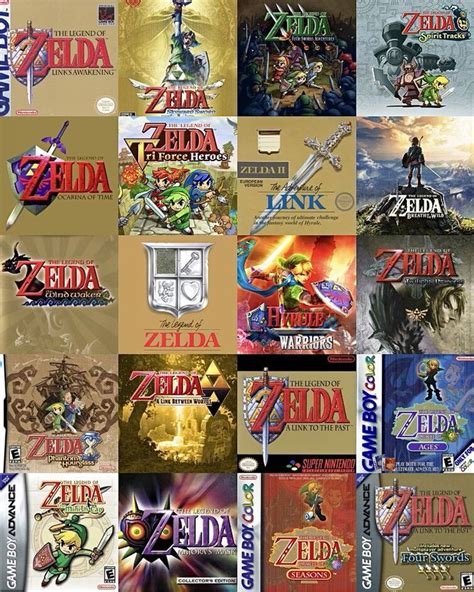 Wanted To Make My Own But With Zelda Games Pick One Game From Each