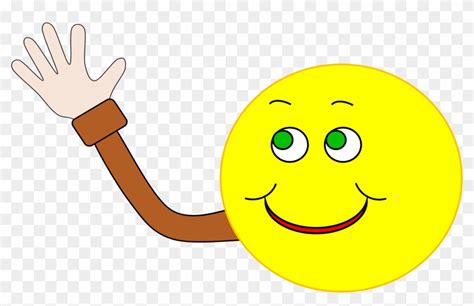 Smiley Waving Hand Emoji