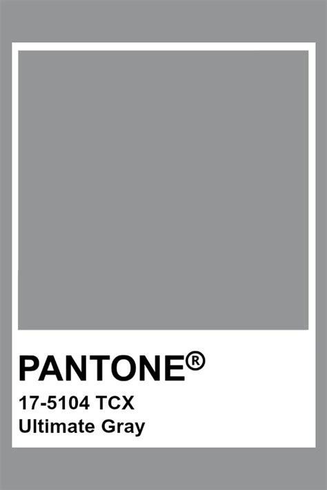 Pantone 17 5104 Tcx Ultimate Gray Pantone Color Gray Pantone