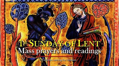 1st Sunday Of Lent Year A Mass Prayers And Readings