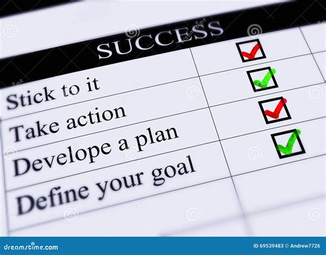 Task List For Success Stock Image Image Of Forward 69539483
