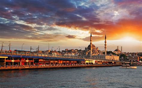 Mosque building, Istanbul, Turkey, city, sea HD wallpaper | Wallpaper Flare