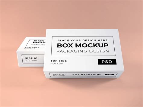 Realistic Long Box Packaging Mockup Psd Afbeelding Door Dendysign