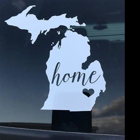 Michigan Home State Vinyl Decal Sticker