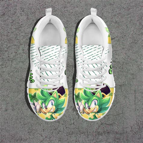 Sonic The Hedgehog Custom Sneaker Sonic Shoes Cartoon Shoes Etsy