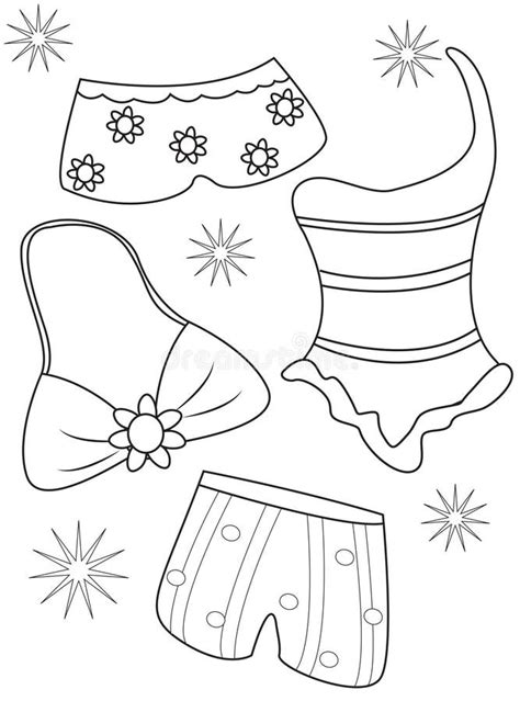 Bikini Coloring Clipart Dessin Coloriage Pages Kleurplaat Biquini