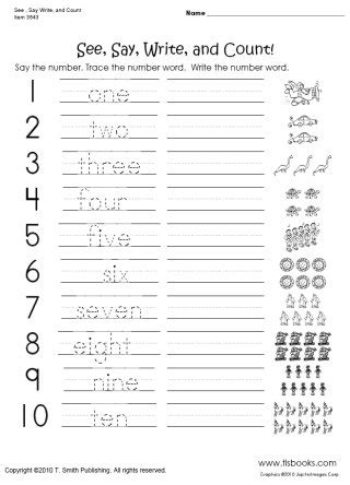 While there are exceptions to these rules, your predominant concern should be expressing numbers consistently. 13 Best Images of Counting Objects Kindergarten Math Worksheets - Count Objects and Write Number ...