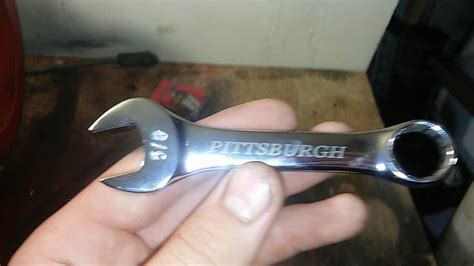 Harbor Freight Pittsburgh Stubby Combination Wrench Set Unboxing And