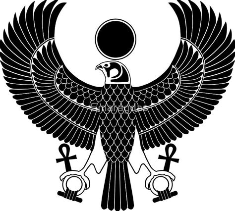 Egyptian God Horus As Royal Falcon By Smaragdas Egyptian Symbols