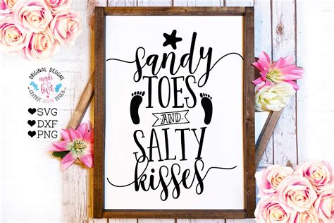 Summer Svg Beach Svg Sandy Toes Salty Kisses Svg Sandy Toes Etsy