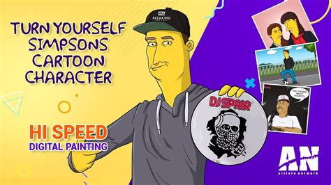 Sketching some simple curve lines depending on your mood and exaggerating some parts on your body is enough to make a cartoon portrait of yourself. Turn yourself yellow like SIMPSONS cartoon character-2 ...