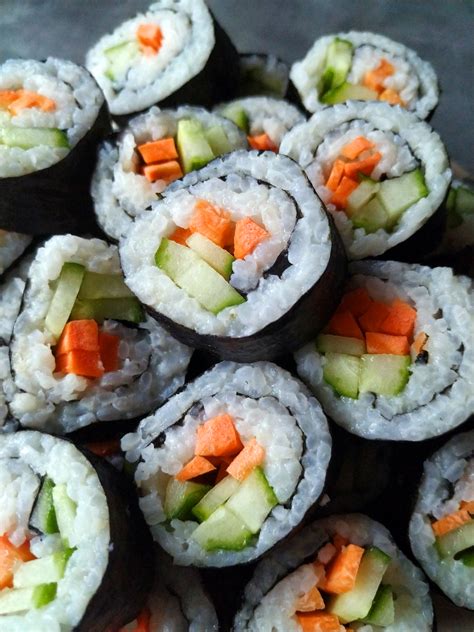 Recipe Cucumber Carrot Sushi Rolls Mab Made Food