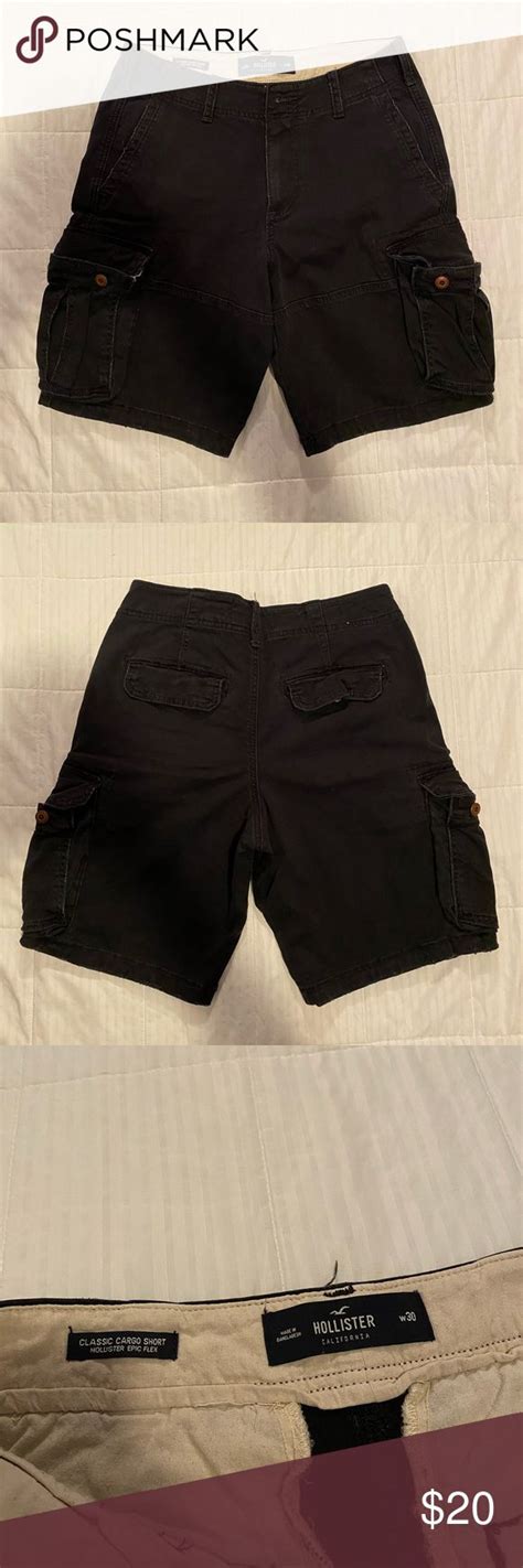 Black Hollister Classic Cargo Shorts Size 30 Waist Cargo Shorts