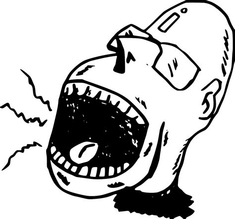 Shouting mouth free vector we have about (189 files) free vector in ai, eps, cdr, svg vector illustration graphic art design format. SVG > yelling shouting - Free SVG Image & Icon. | SVG Silh