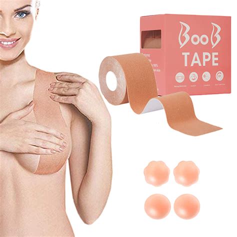 Diy Lift Boob Job Pushup Breast Body Bra Foot Waterproof Tape Cover