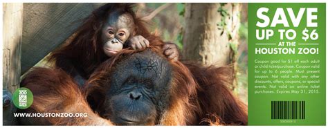 Get 50 Off Houston Zoo Coupons Codes Promo Printable March 2023