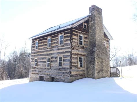 C1870 Historic Log Home For Sale Wbank Barn 142 Acres Somerset Pa