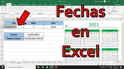 La fórmula de Excel para obtener fechas automáticas de forma sencilla Actualizado marzo