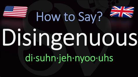How To Pronounce Disingenuous Update
