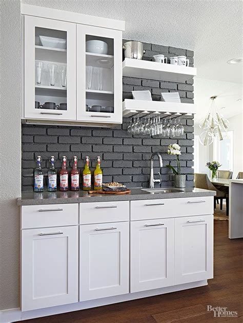 Browse our expansive collection of ready to assemble (rta) bar room cabinetry and get the beautiful look and durability of custom cabinetry for a fraction of the cost by assembling the vanities in your home. Wet Bar Ideas | Kitchen remodel, Kitchen design, Small kitchen