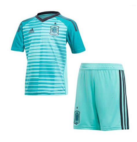 Buy Official 2018 2019 Spain Home Goalkeeper Adidas Youth Kit